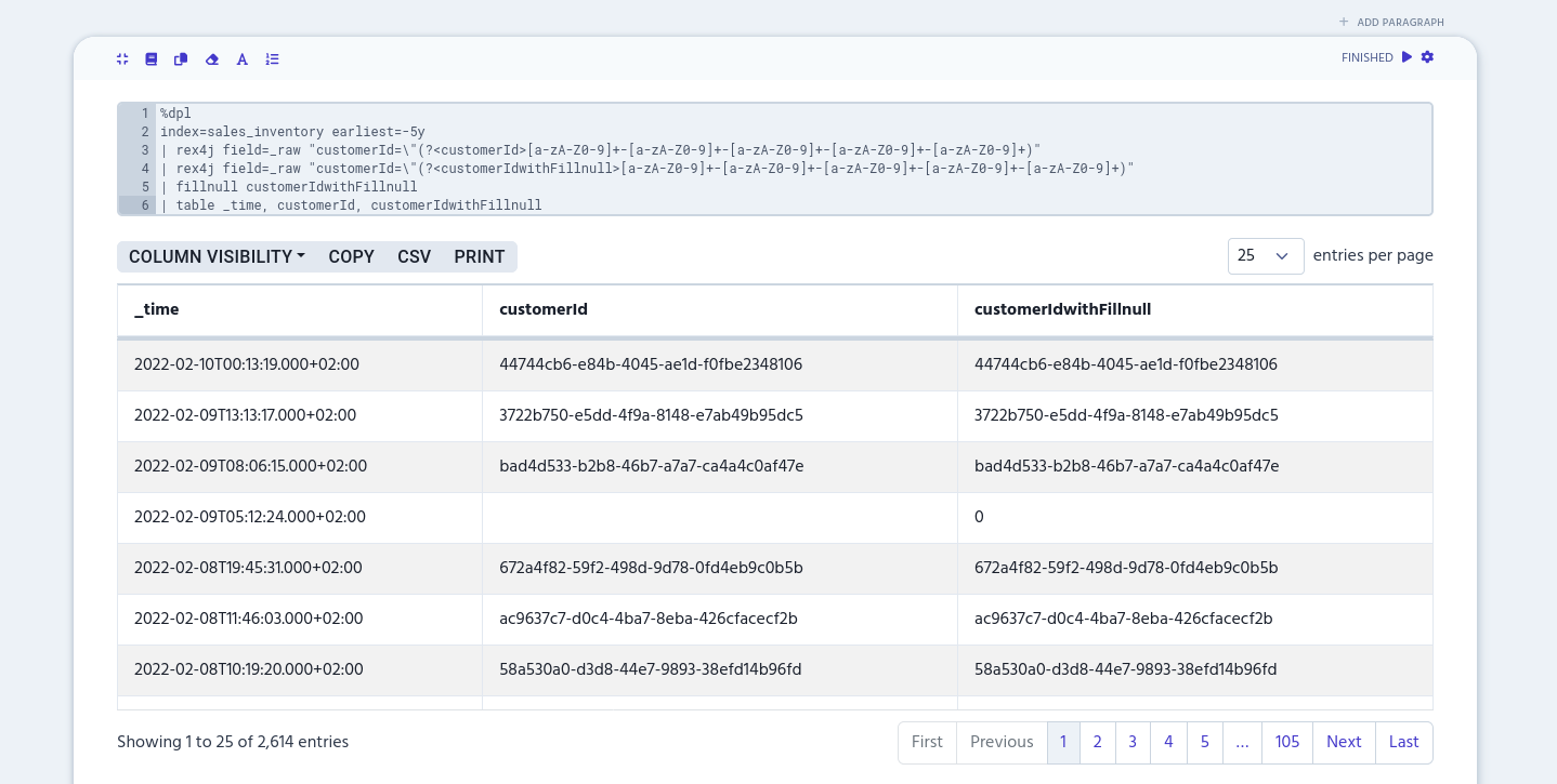 Screenshot of previous example’s results
