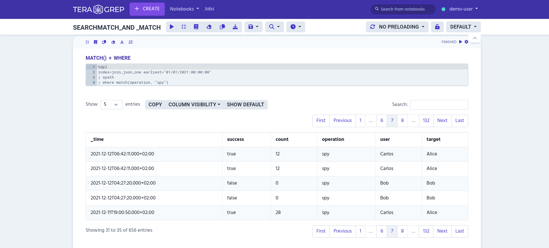 example of math() with where command