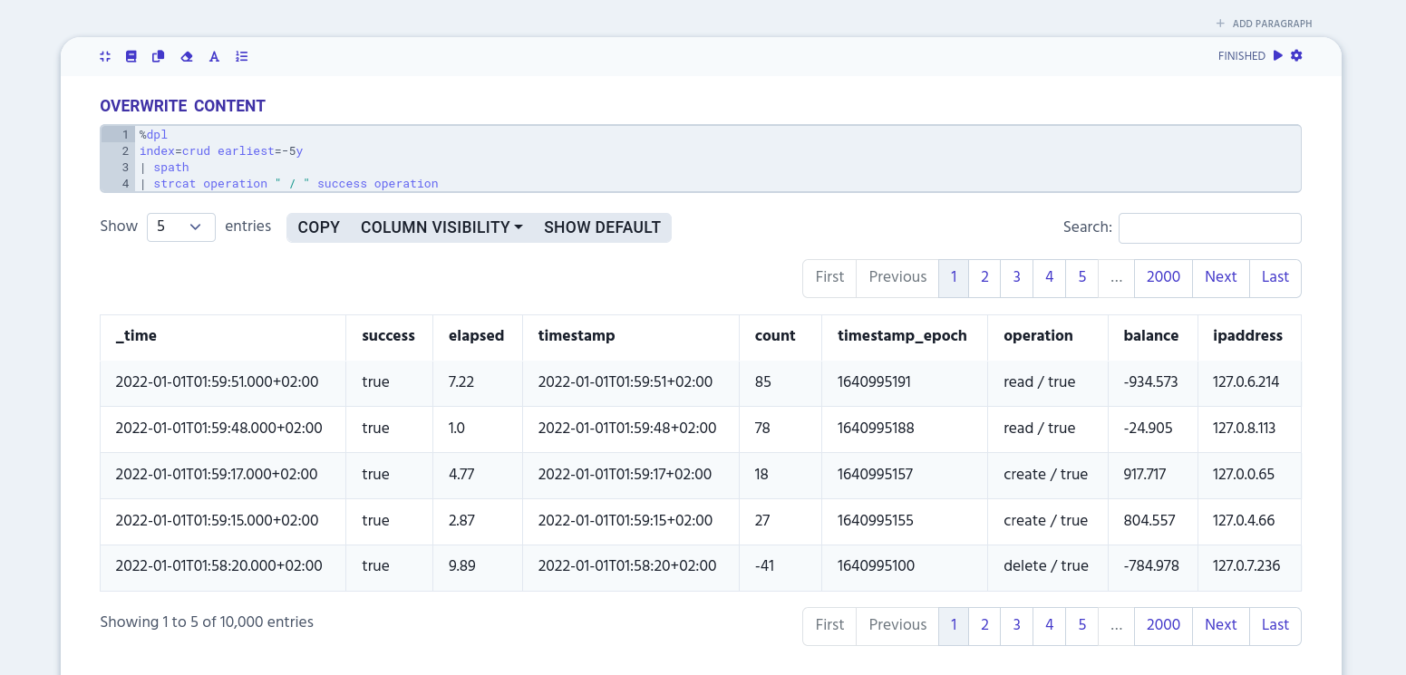 example of strcat overwriting combined values into existing column