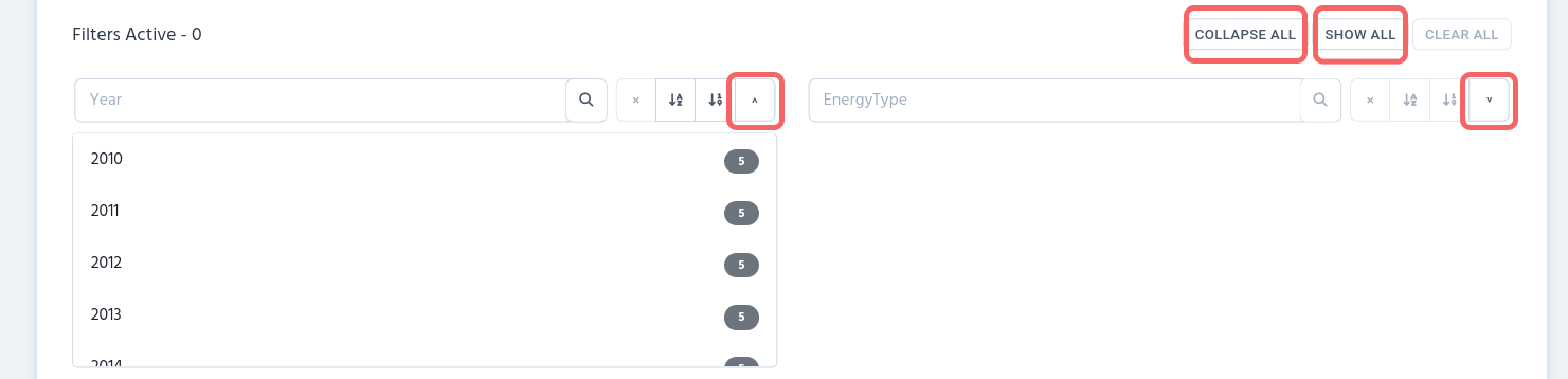 collapsed filtering